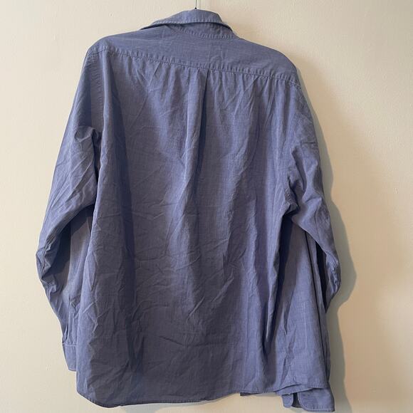 Brooks Brothers 100% Cotton Button Down Shirt Blue 16.5 8 - Picture 8 of 8
